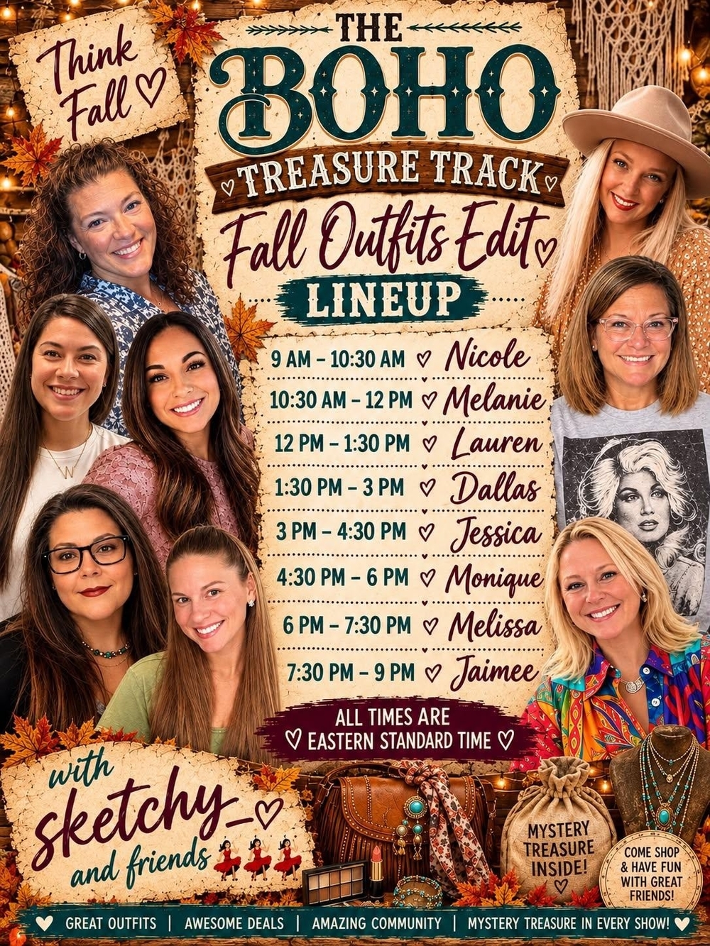 Unlisted Items For Boho Treasure Track Fall Edits